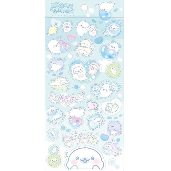 Stickervel - Mamegoma: I Love Fluffiness - Green