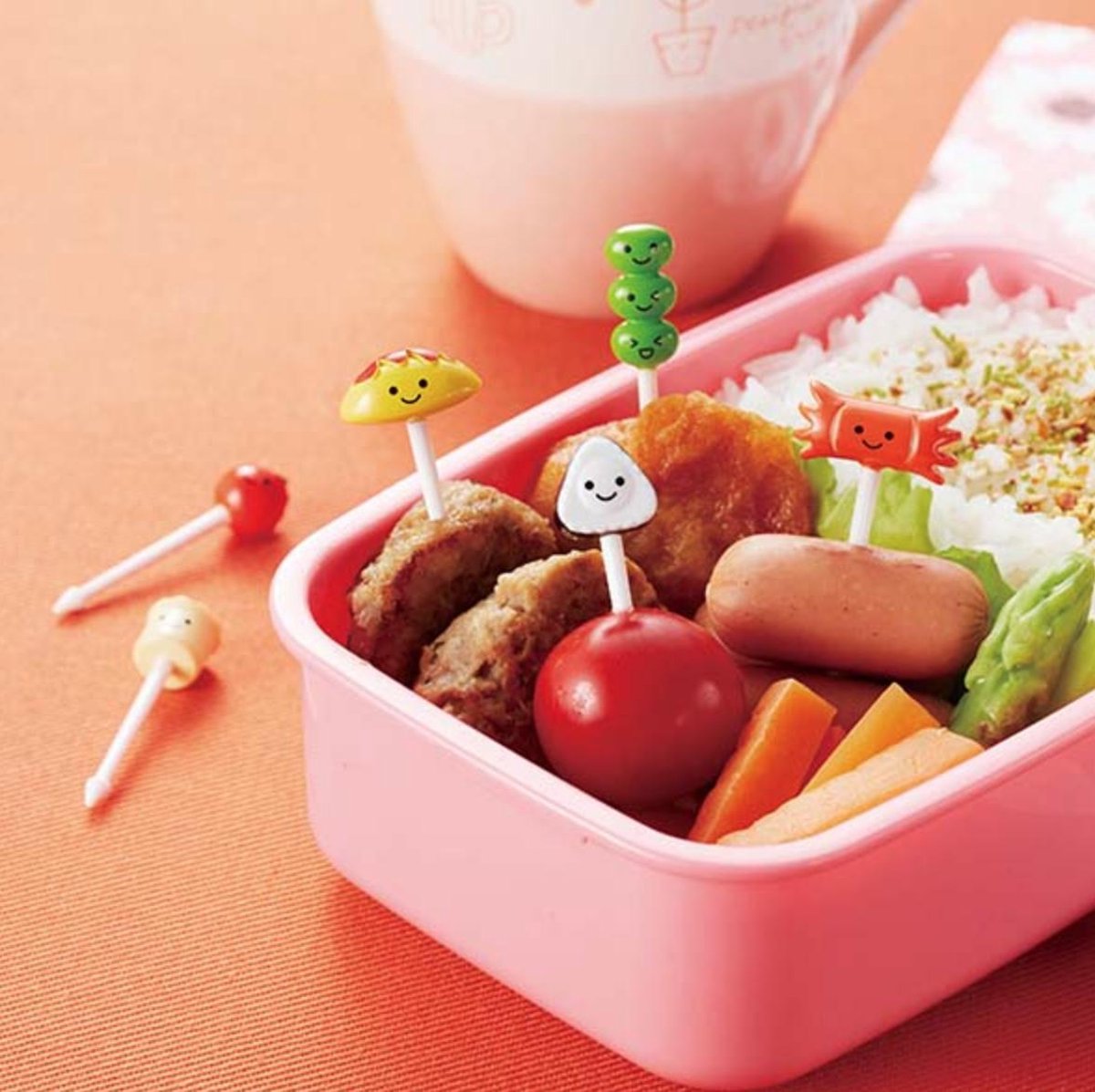 Kawaii Bento Prikkers Food - Bento Picks