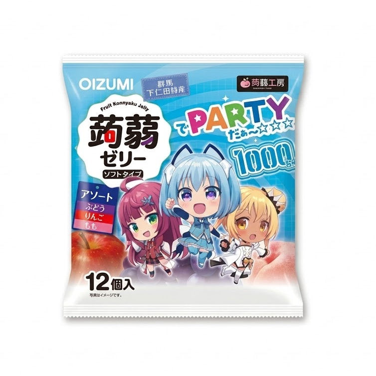 Shimonita 1000Chan Jelly - Grape Peach Apple