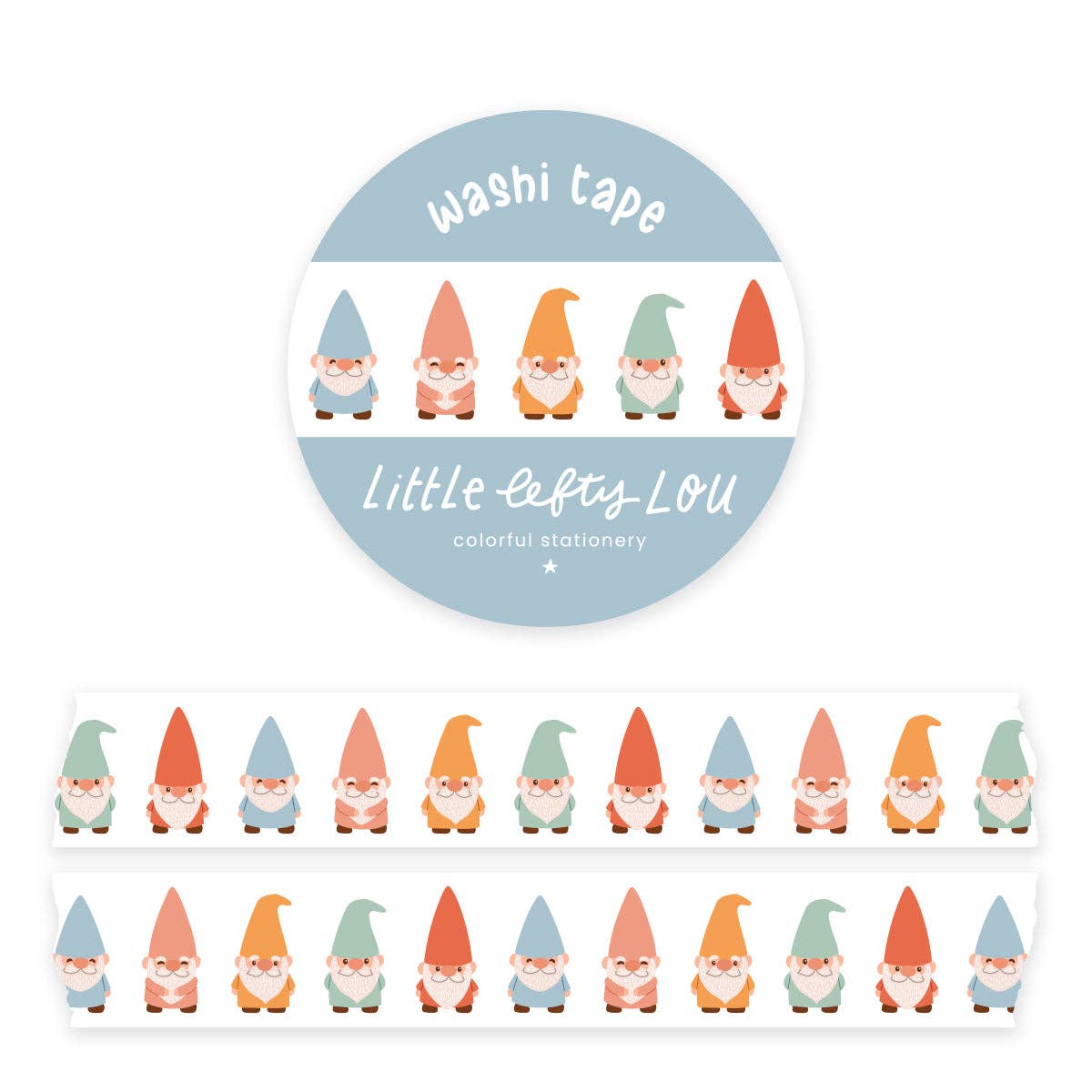 Washi Tape - Garden Gnomes