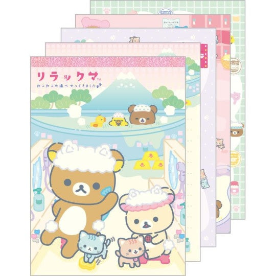 Memoblok Groot - Rilakkuma Cat Public Bathhouse - Pink