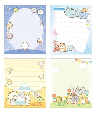 Uitklapbaar Memoblok Klein - Sumikkogurashi Everyone Gathers - All Stars