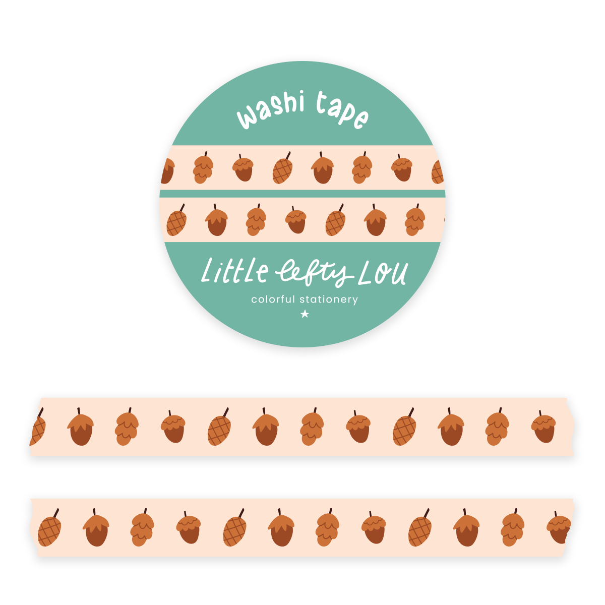 Washi Tape - Smalle Acorns