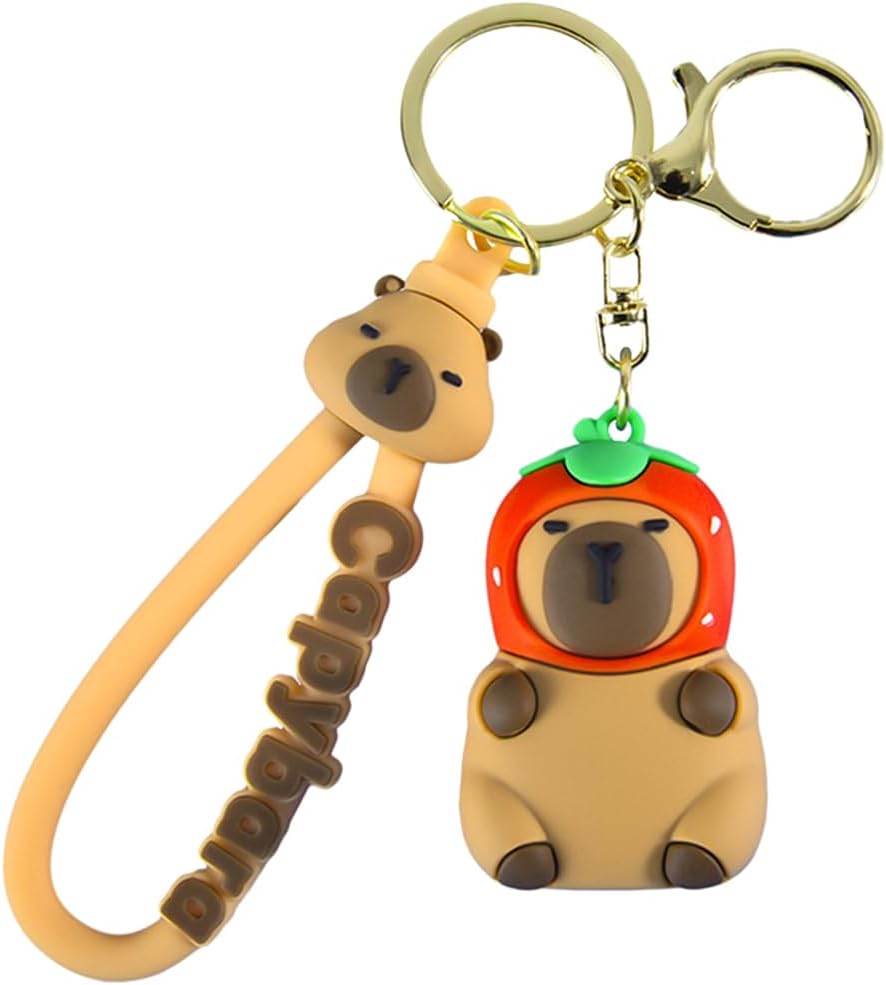 Kawaii Capibara Rubber Key Chain - Pick One