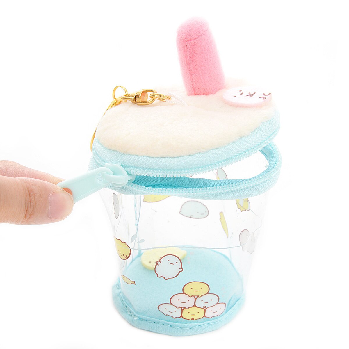 Sumikko Gurashi Transparant Plush Pouch - Outing Sumikko
