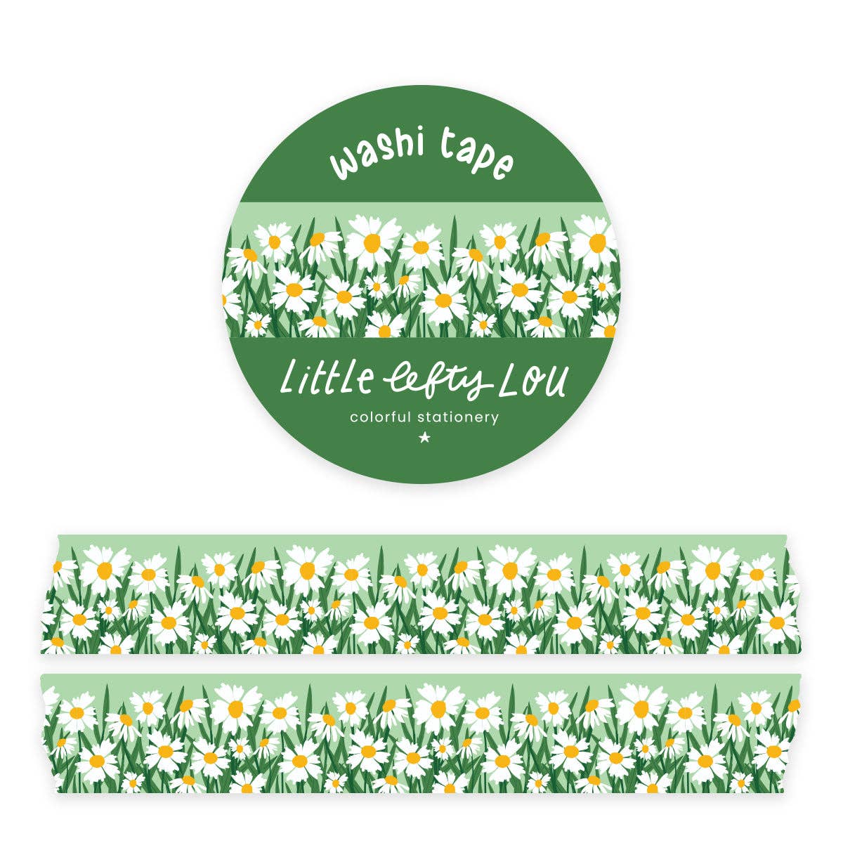 Washi Tape - Daisies Border