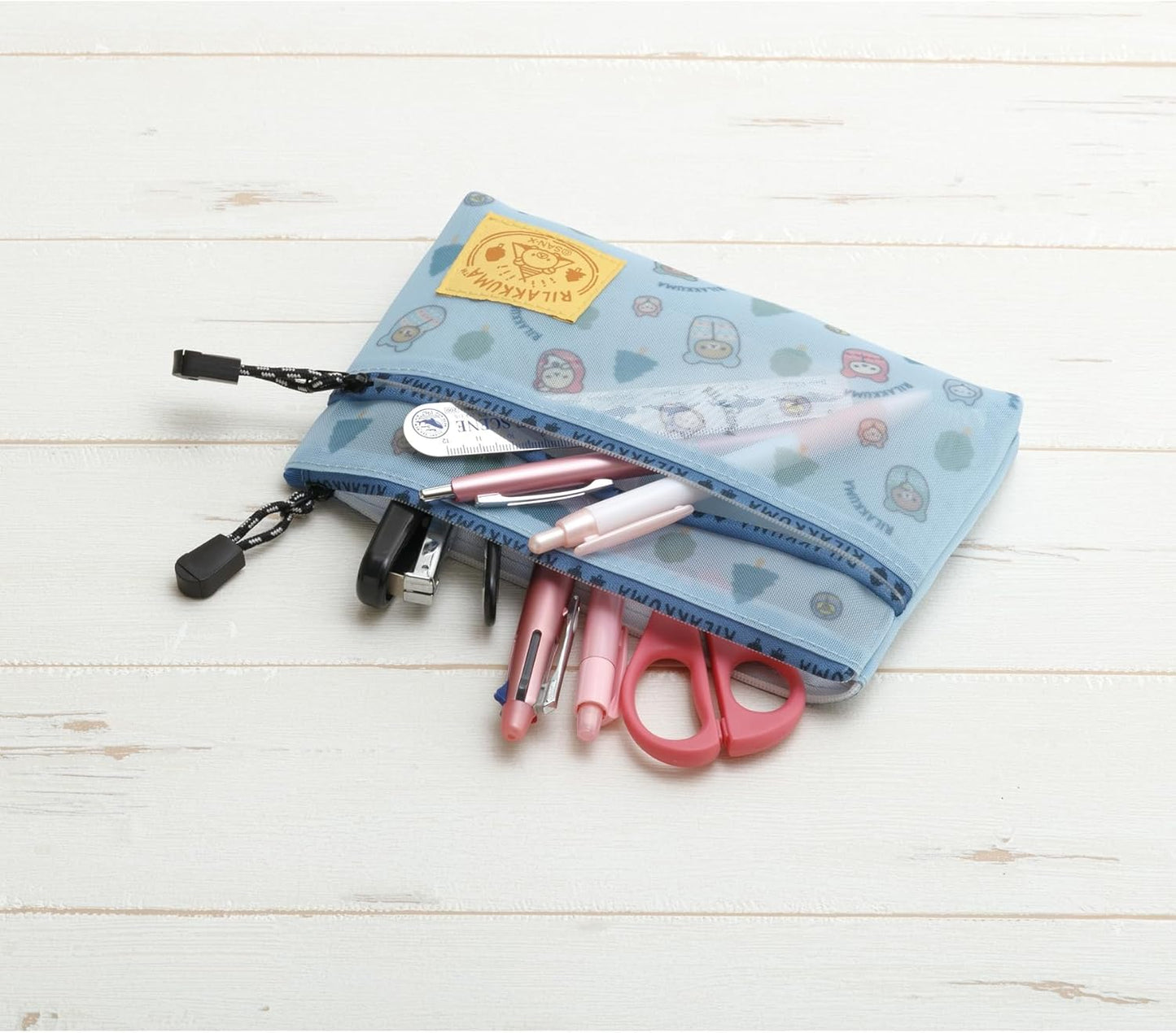 Rilakkuma Mesh Pouch - Komorebi Camp