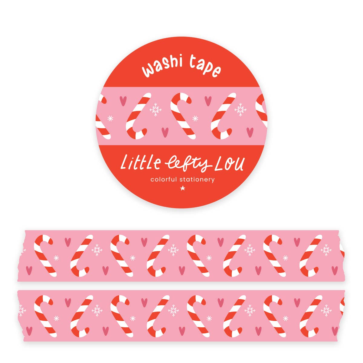 Washi Tape - Candy Canes Christmas