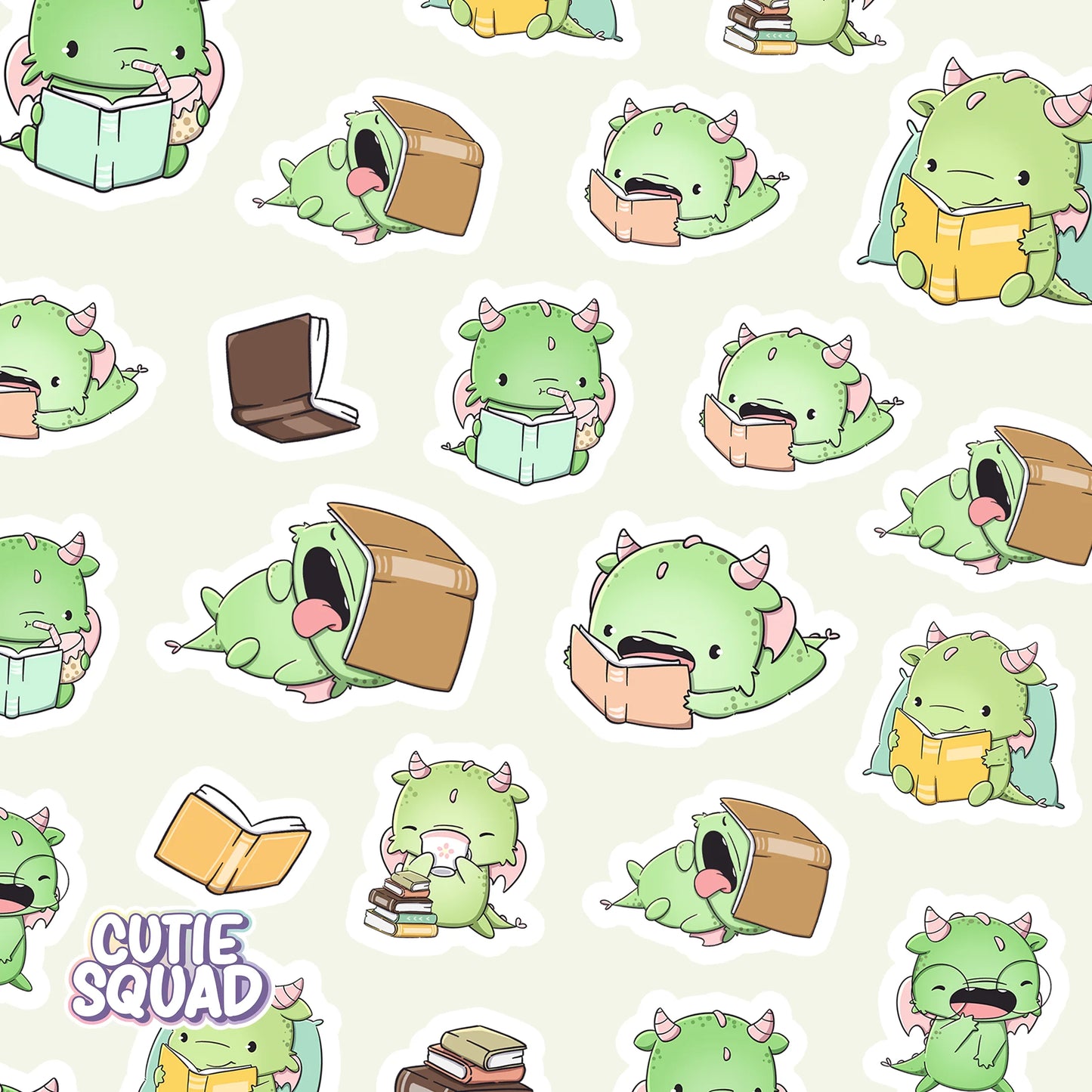 Stickervel - Bookdragons - CutieSquad