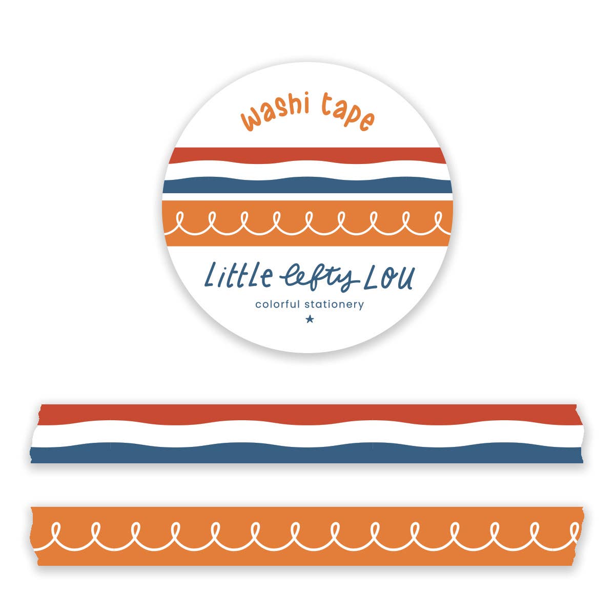Set van 2 smalle washi tapes - Nederlandse vlag koningsdag