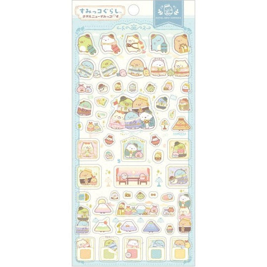Sumikko Gurashi Stickers - Hotel - Blauw
