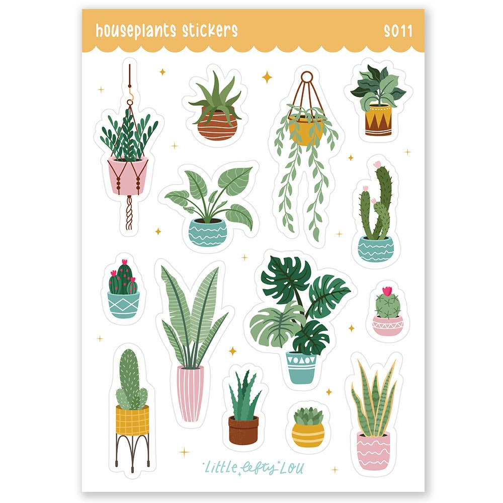 Stickervel Kamerplanten