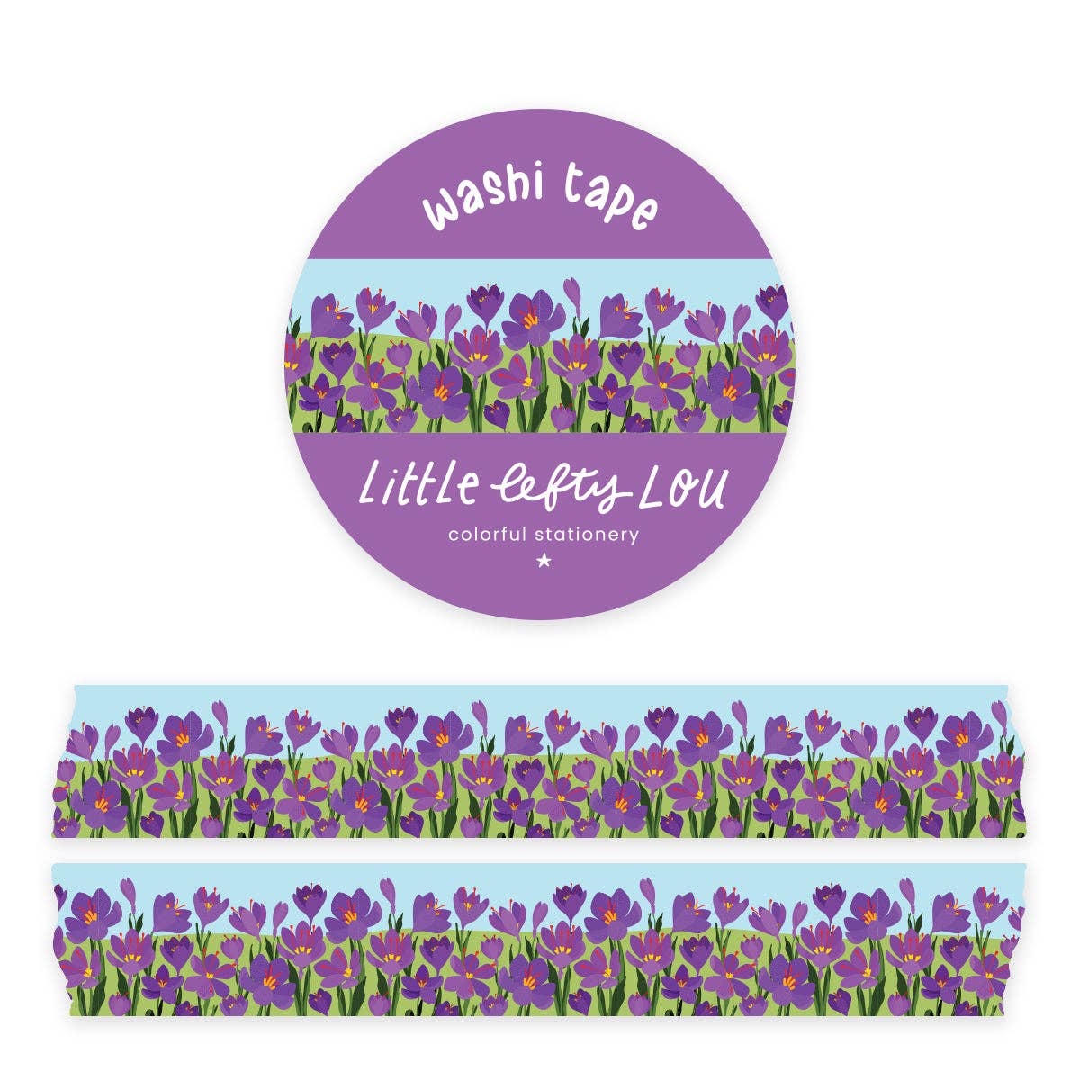 Washi Tape - Crocus Border