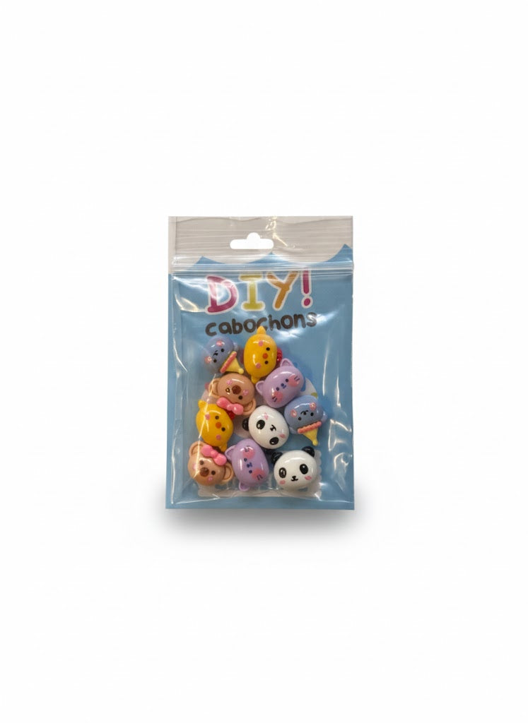 DIY Kawaii Cabochons - Small Animals Party - zakje 10 stuks