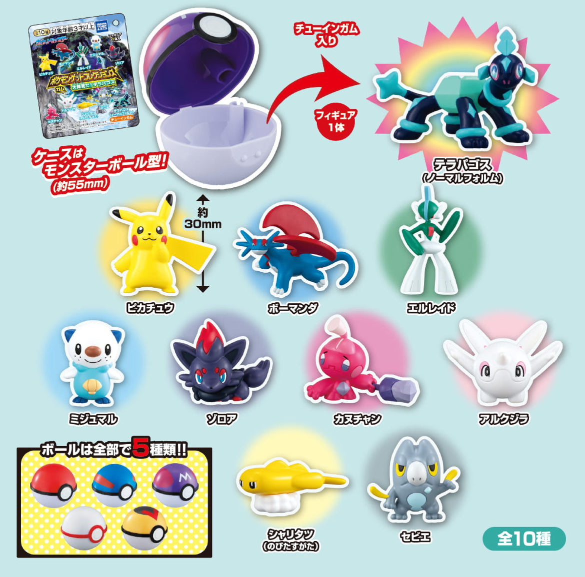 Surprise Pokéball + Figure - Terrapagos Serie - Pokémon Get Collections
