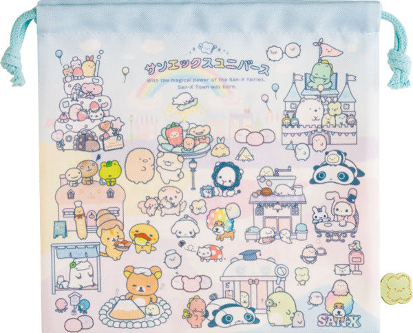 Drawstring Bag - San-X Town - Rainbow