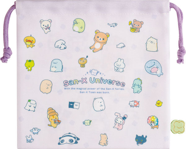 Drawstring Bag - San-X Town - Lila