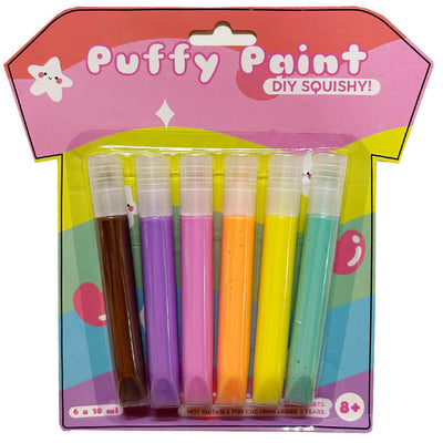 MostCutest.nl DIY Squishy Puffy Paint 6 kleuren - Happy Festival