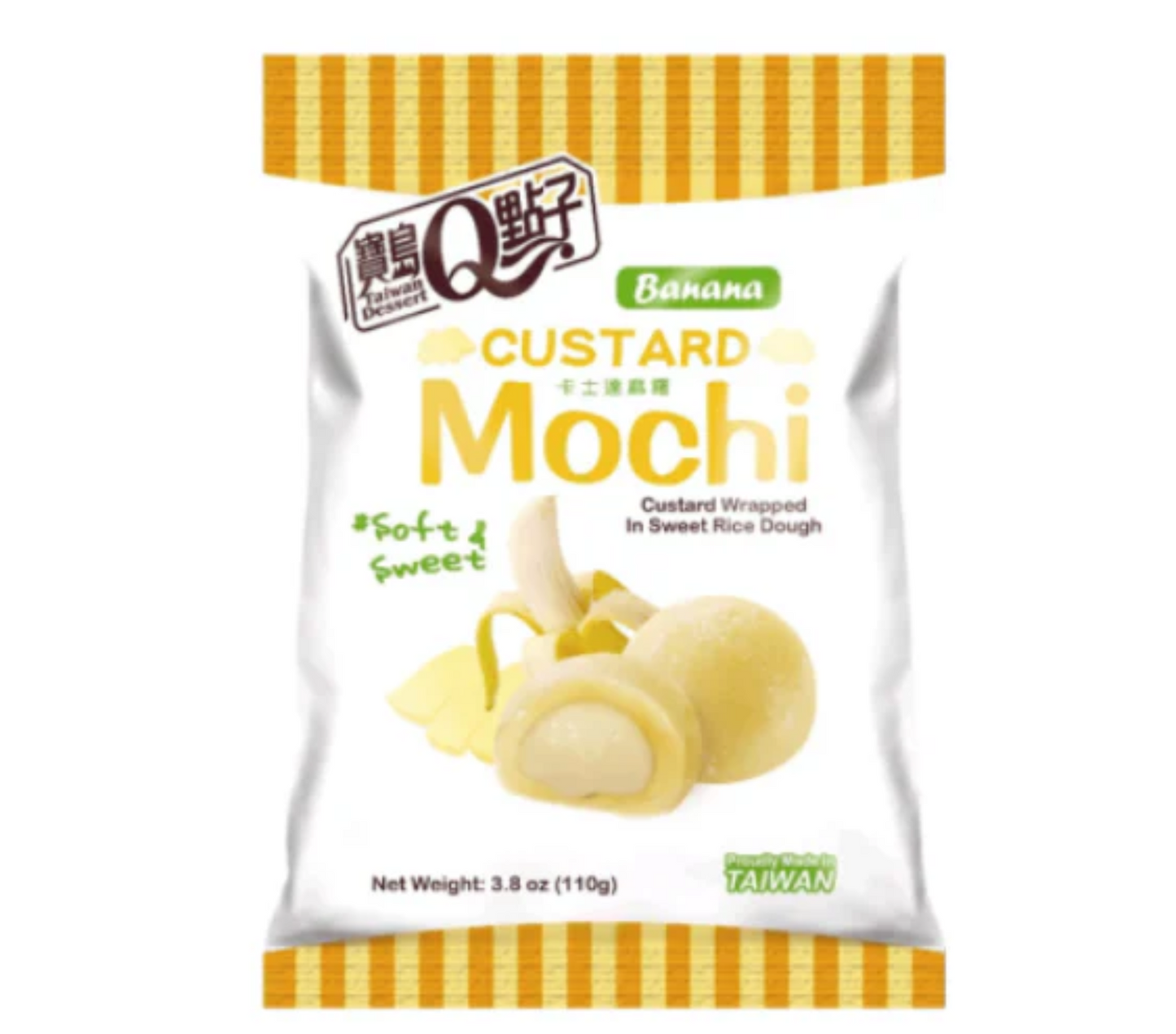 Mochi Uitdeelverpakking - Custard Banana Flavour