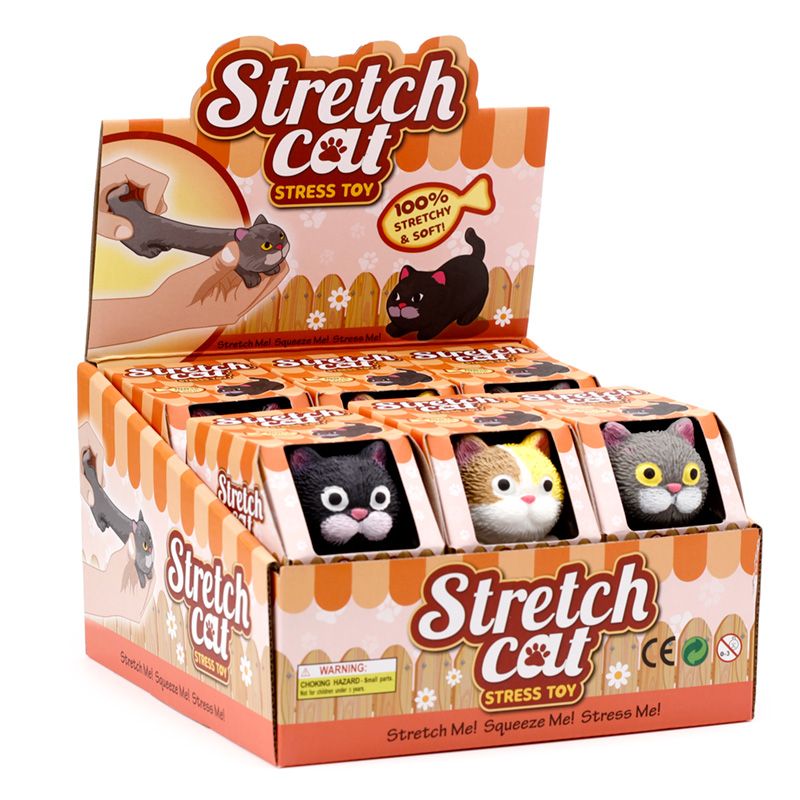 Stretch Cat Stress Toy - Kies je design
