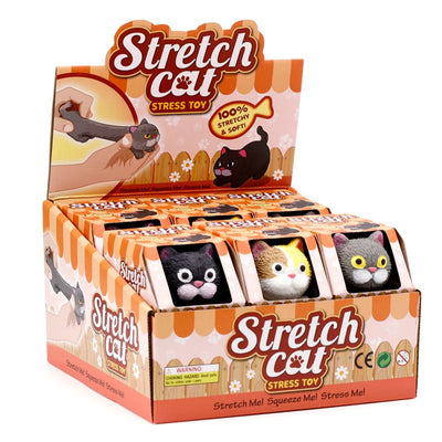 Stretch Cat Stress Toy - Kies je design