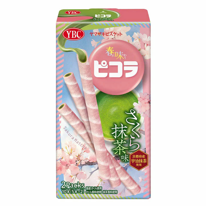 Picola Sakura Matcha Biscuit Sticks