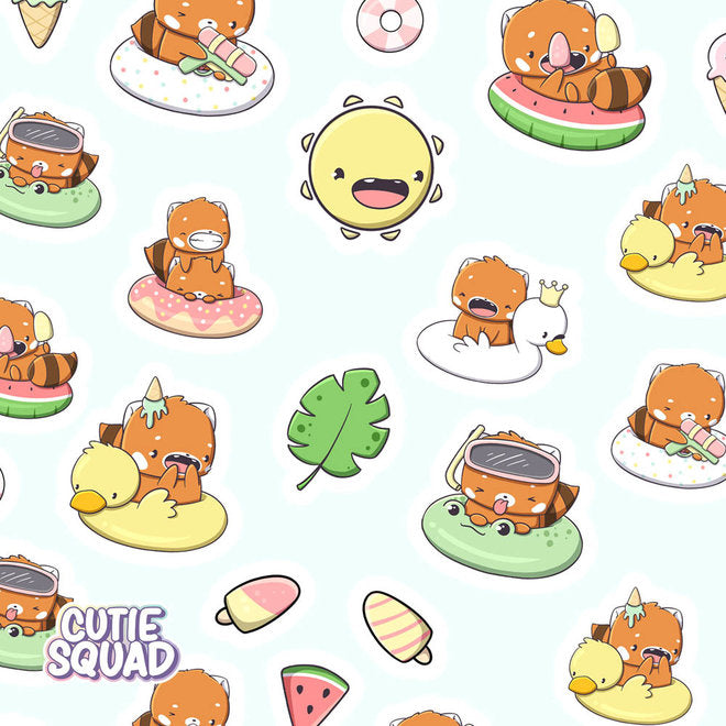 Stickervel - Pool Party - CutieSquad