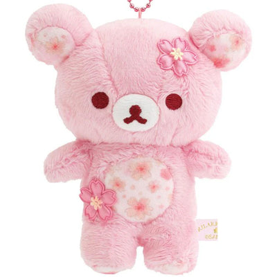 Rilakkuma 13 cm Plush Keychain - Sakura Cherry Blossom - Rilakkuma