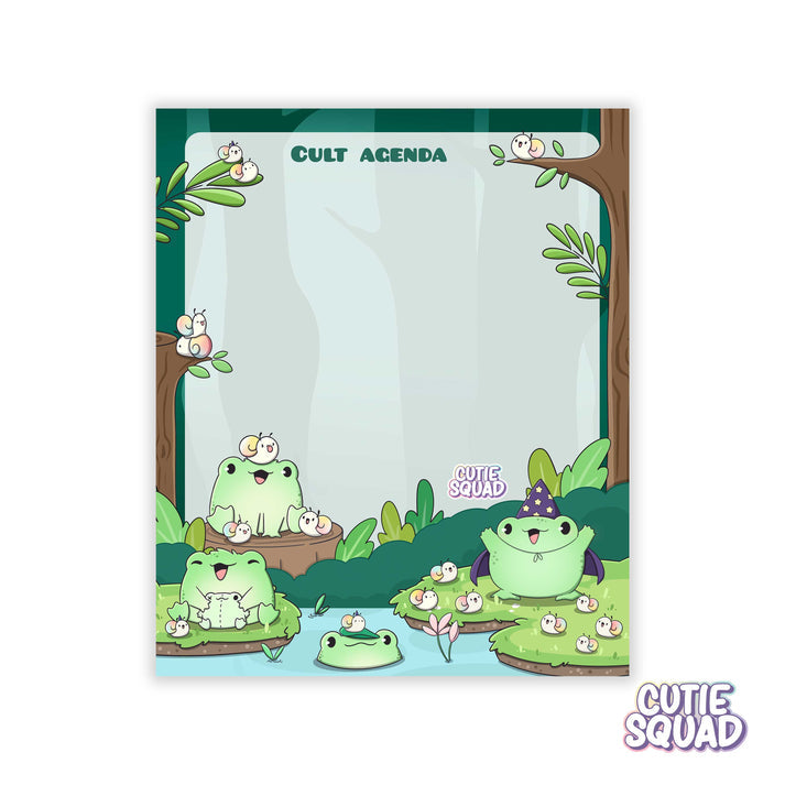 Sticky Notes Block - Frogs - CutieSquad