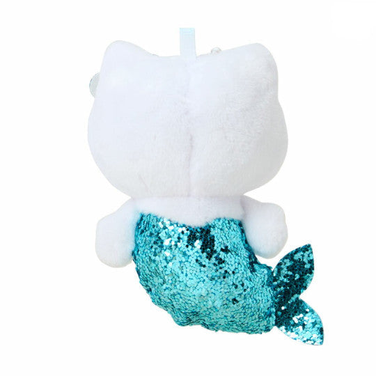 Sanrio Plush Keychain - Hello Kitty Glitter Mermaid - Blue