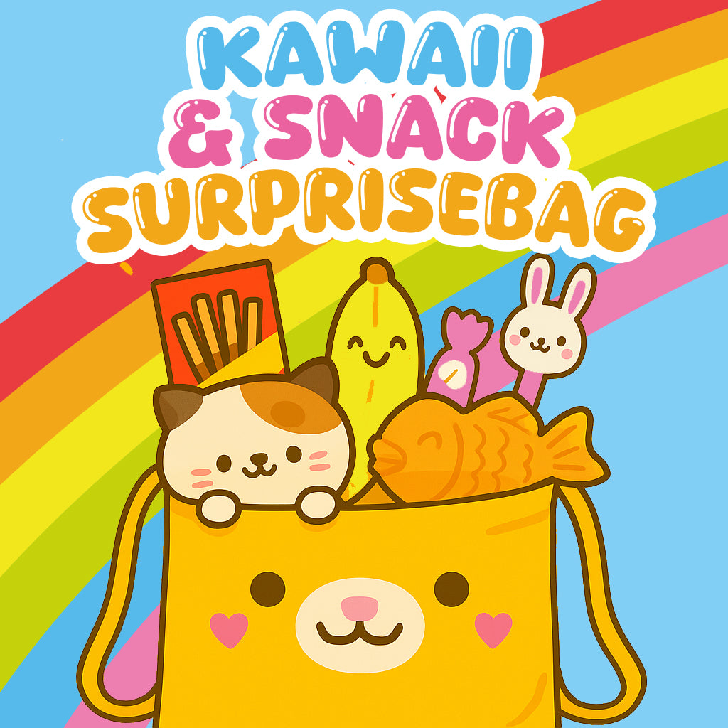 Kawaii & Snack Surprise Bag 🎁🍓 - 40% Voordeel!