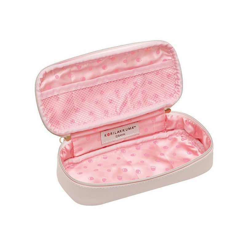 Korilakkuma Pen Pouch - Full of Strawberry Day