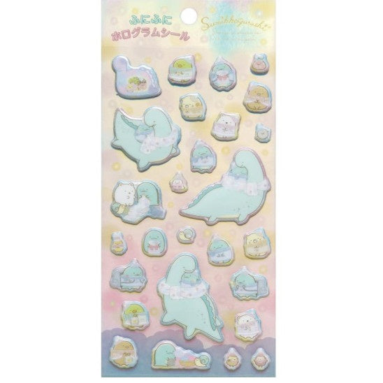 Sumikkogurashi - FuniFuni Hologram Stickers - A Sparkling Night - Tokage & His Mother