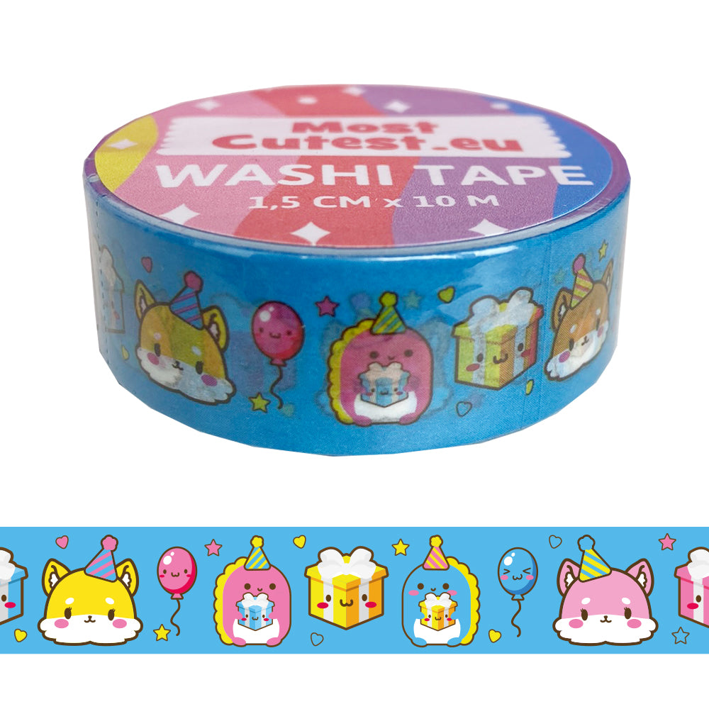 Washi Tape - Birthday Dino & Fox