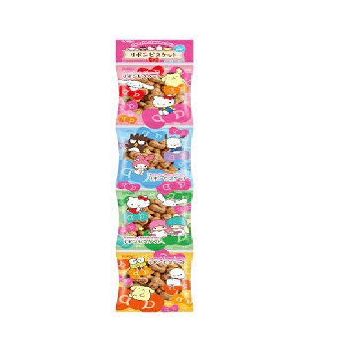 Sanrio Characters Ribbon Figured Biscuits - 4Pack
