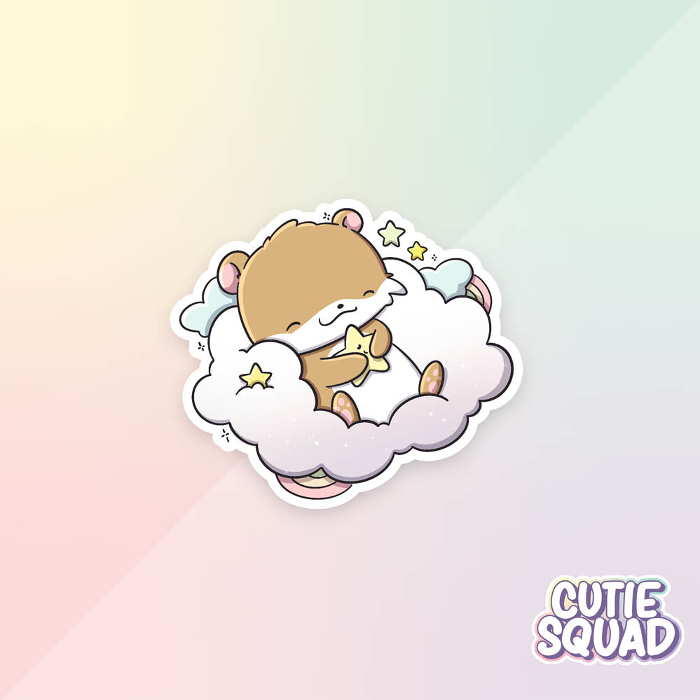 Stickerset - Cloudy Otters - CutieSquad