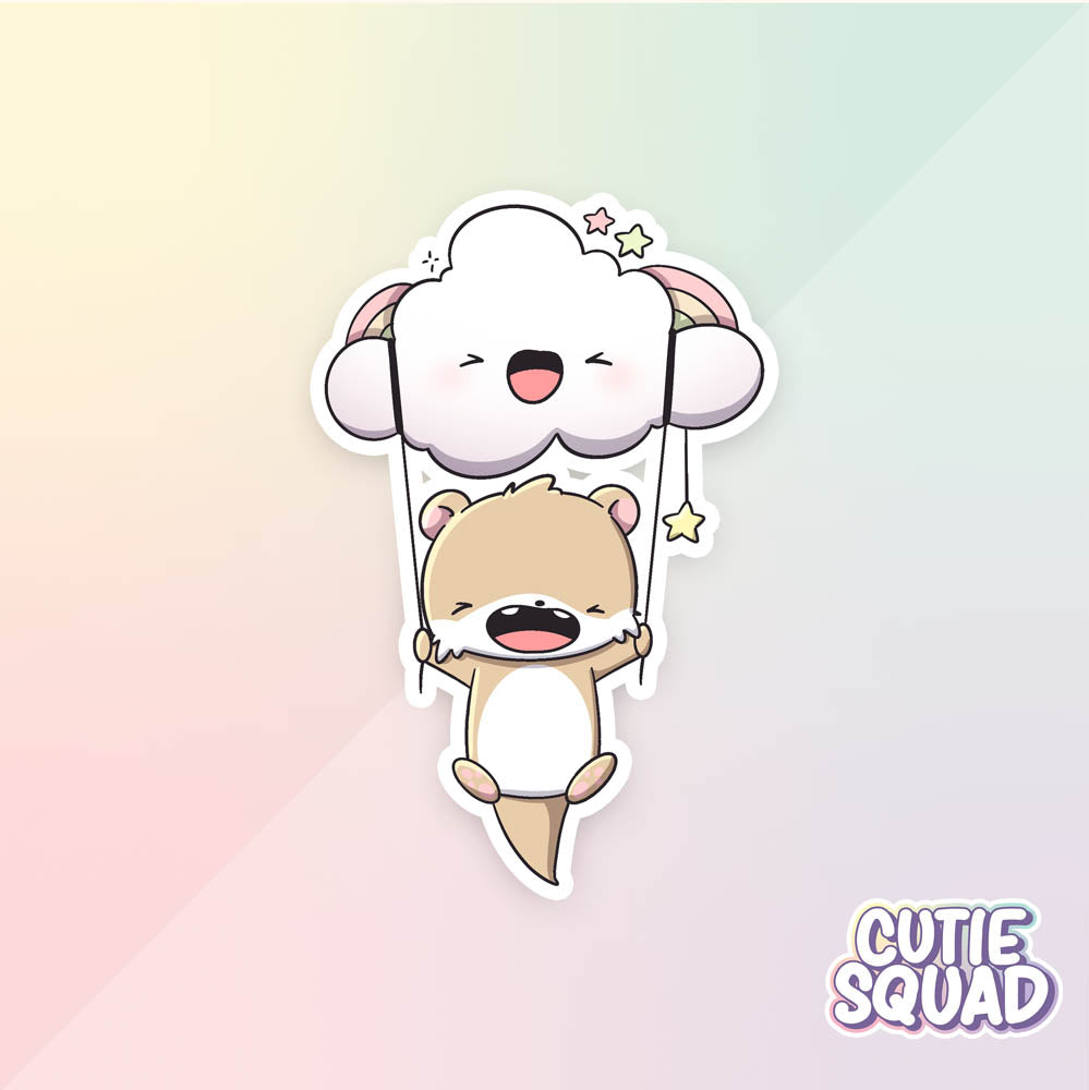 Stickerset - Cloudy Otters - CutieSquad