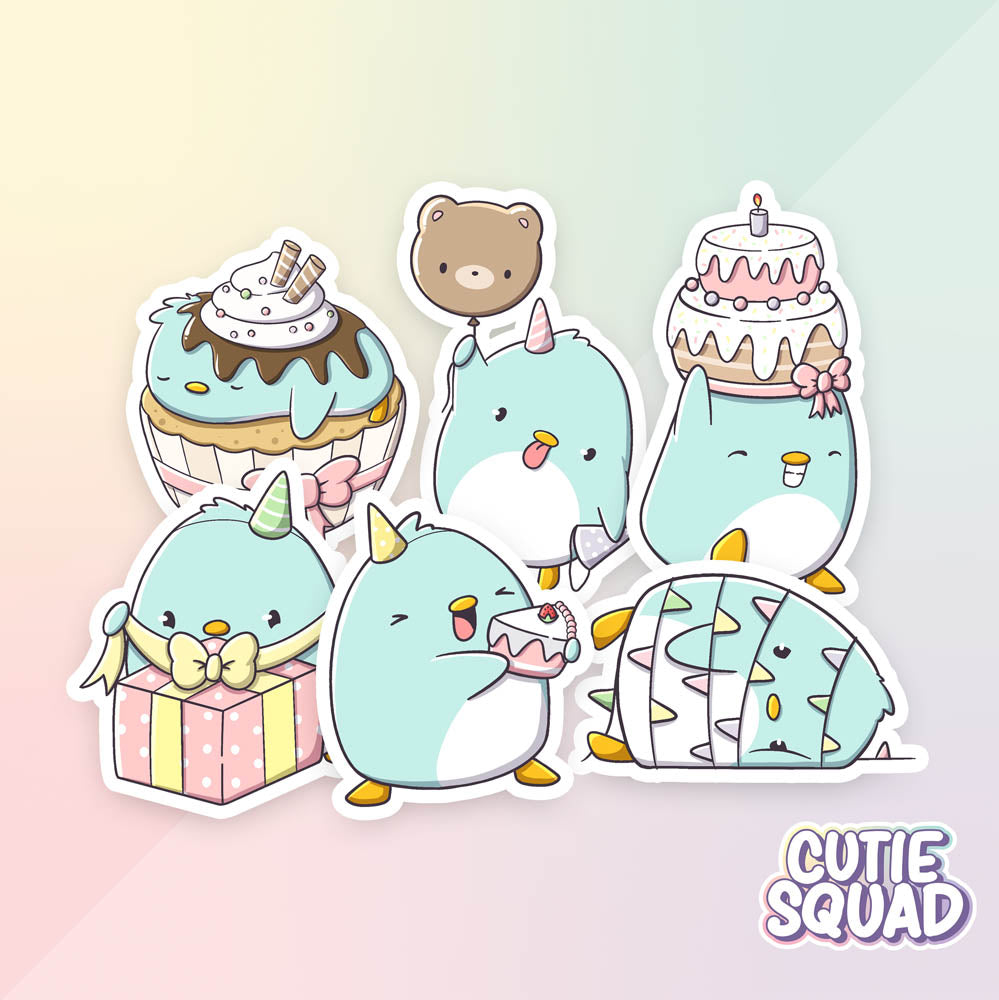Stickerset - Ray's Birthday - CutieSquad