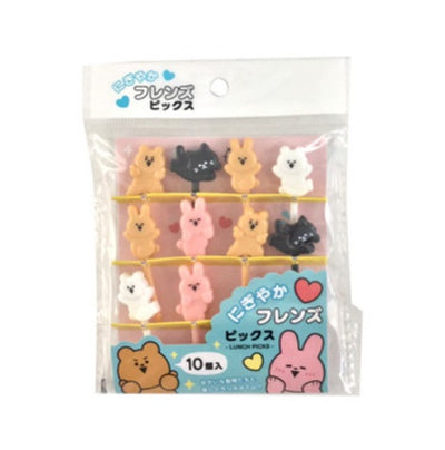 Kawaii Bento Prikkers Bunny, Cat & Bear - Bento Picks