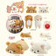 Rilakkuma Puffy Cheek Hugging Plush – Full of Strawberry Day