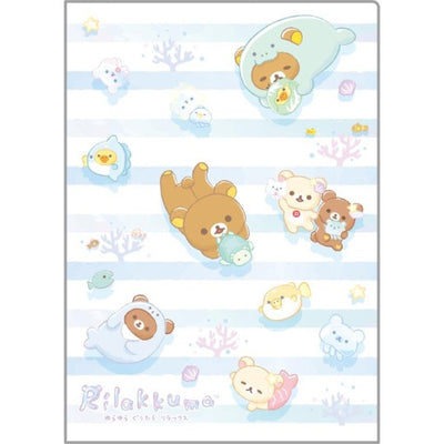 A5 Mini Insteekmap - Rilakkuma Ocean Relax Mood - Blue