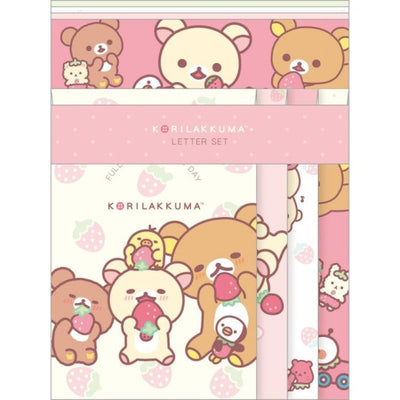 Briefpapierset - Korilakkuma Full of Strawberry Day - Together
