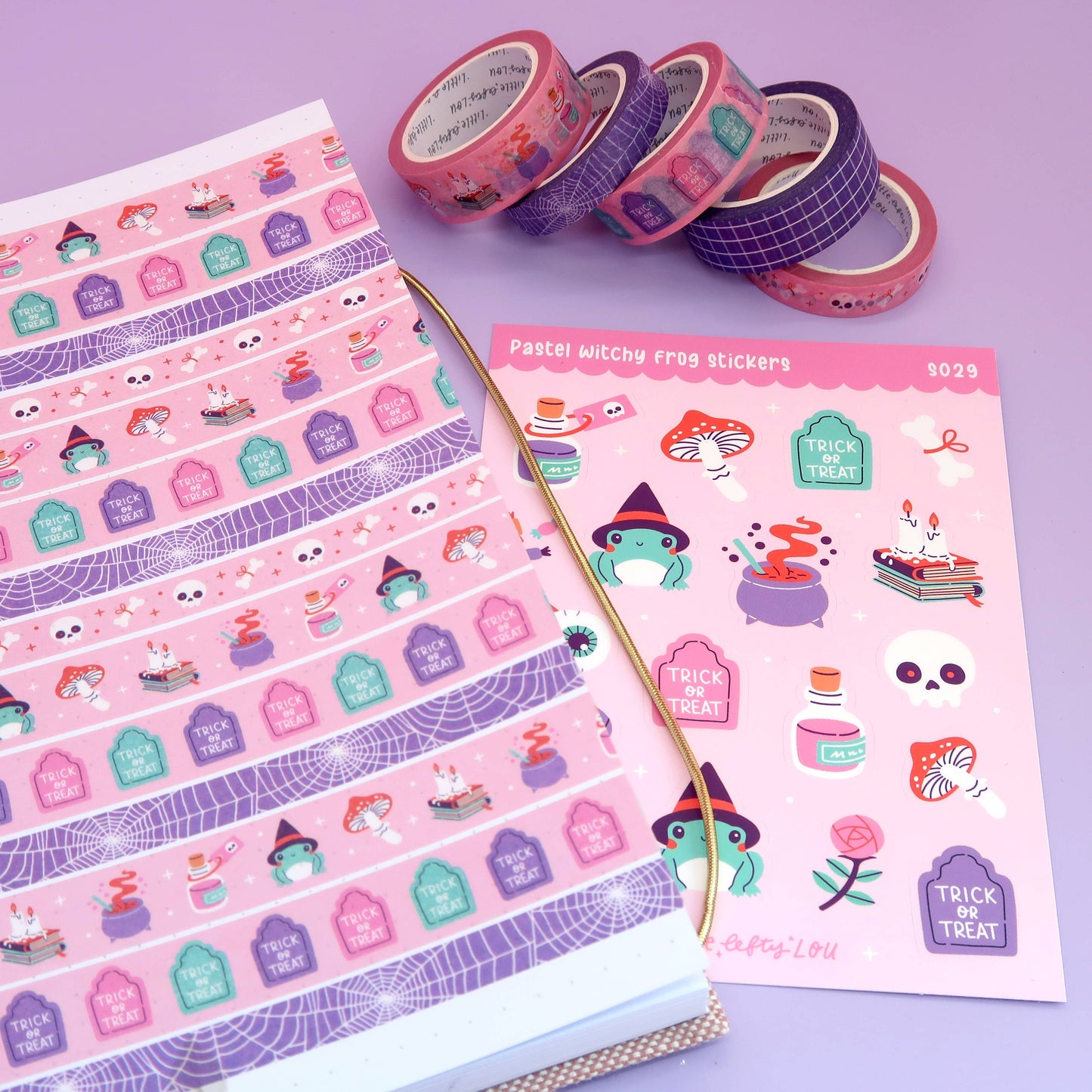 Washi Tape - Witchy Frog Pastel