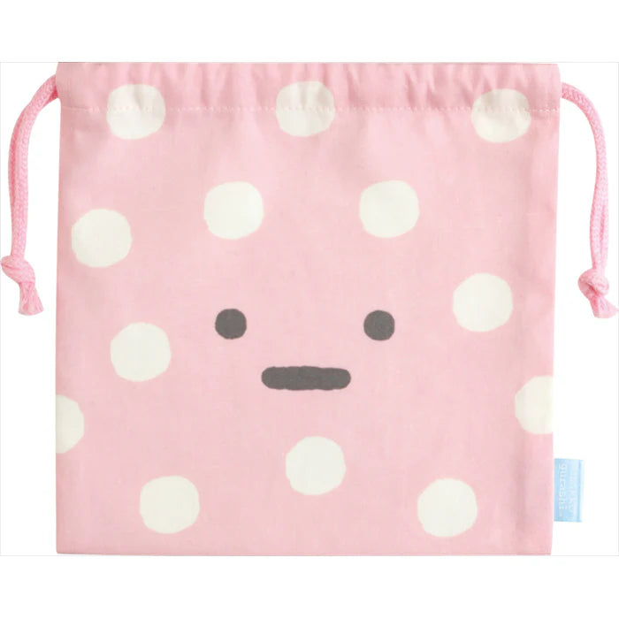 Drawstring Bag - Sumikko Gurashi Shirokuma´s Hometown Theme - Furoshiki Pink