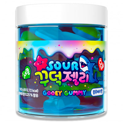 Sour Gooey Gummy Jar – Blueberry Flavor