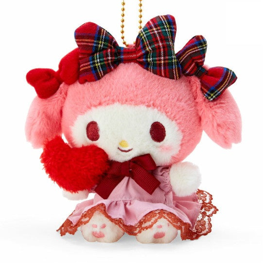 Sanrio Keychain Plush Ribbon Love - My Melody