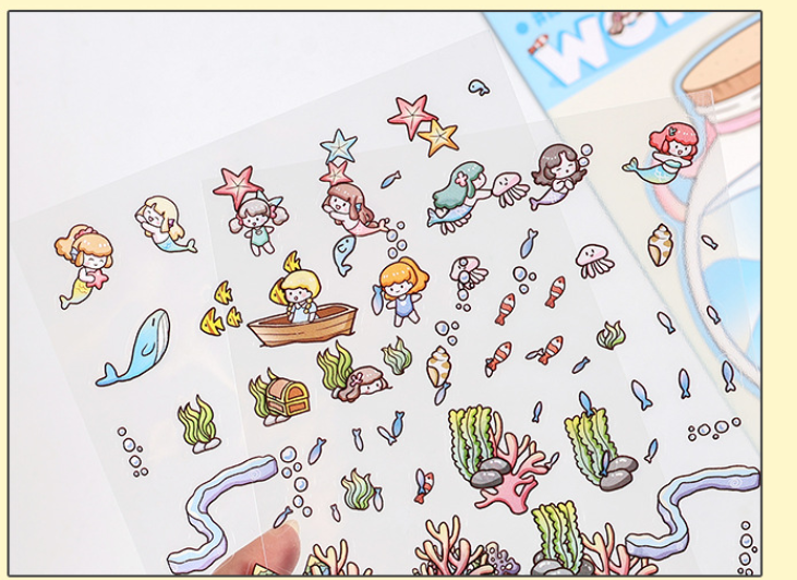 BYO Kawaii Sticker World - Tiny Worlds (Pick One) - DIY Sticker Scene Set