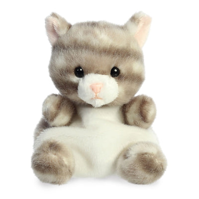 Silver Kitty Cat Palm Pal Plush - 13 cm