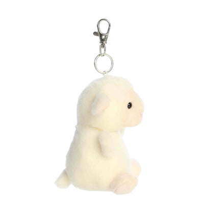 Woolly Lamb Palm Pal Clip-On Keychain - 10 cm