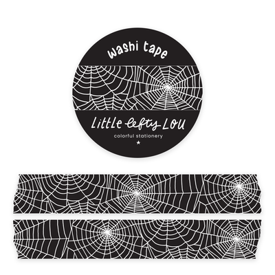 Washi Tape - Black Spiderweb